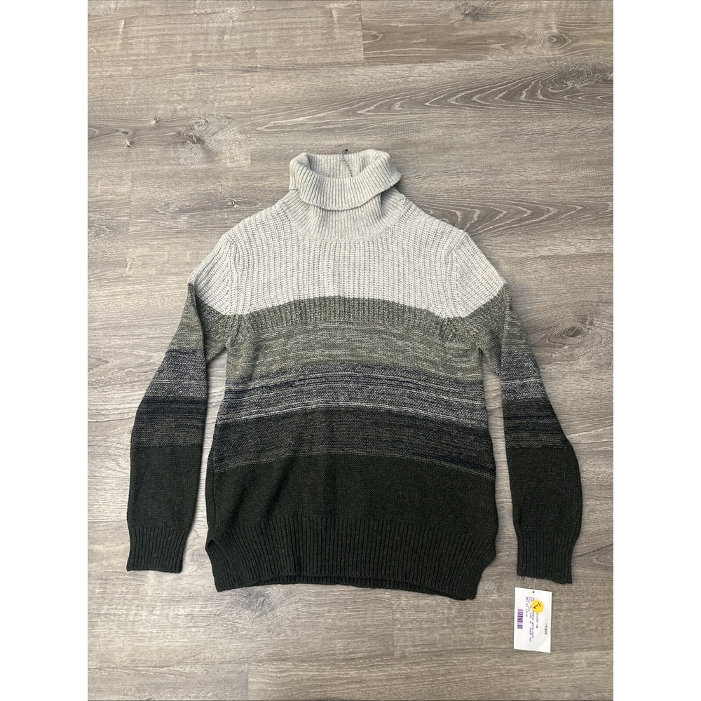 Barbour Women's Sternway Wool-Blend Turtleneck Sweater (8, Wilderness Green)
